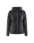 Women's Knitted Fleece Lined Jacket - Dark Grey/Black