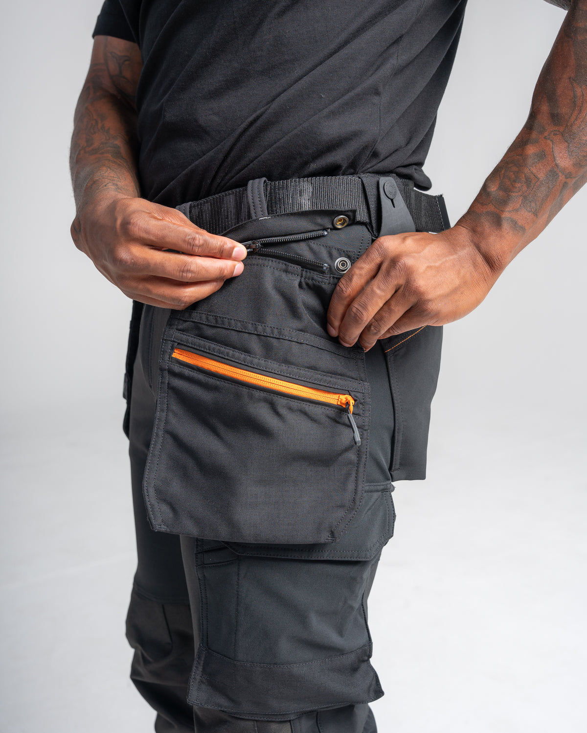 Flux Max 4-Way Stretch Pants - Black/Orange