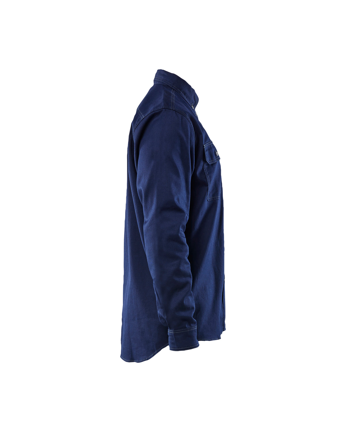 Flame Resistant Button-Up Shirt - Navy Blue