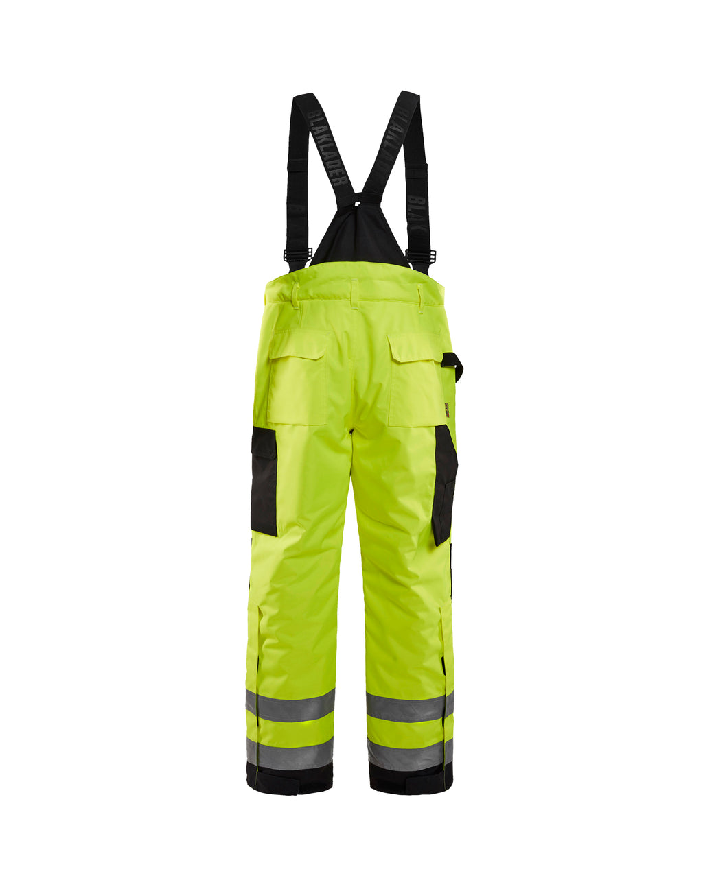 Hi-Vis Lined Shell pants - Yellow Hi-viz/Black