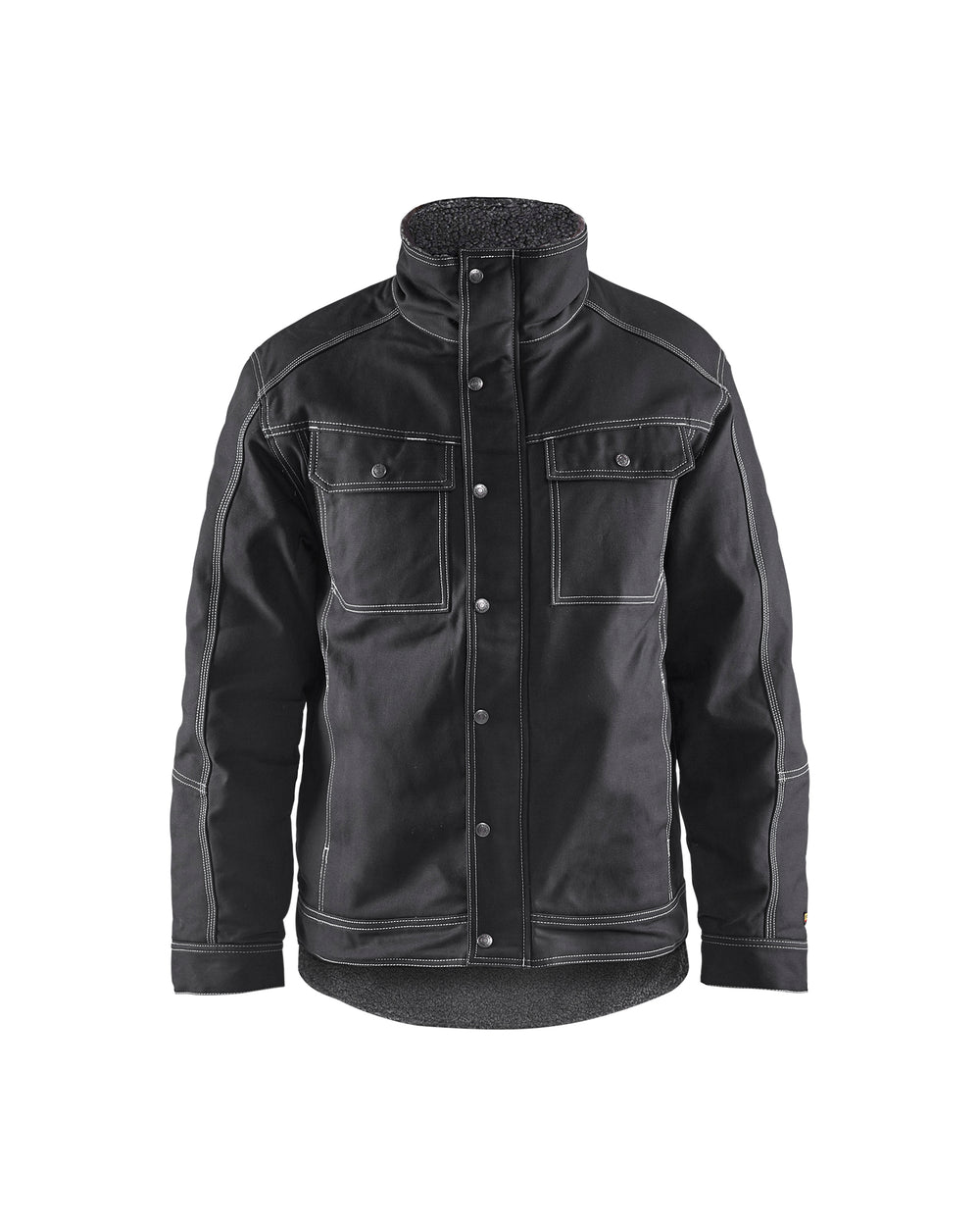 Flint Pile Lined Bomber Jacket - Black