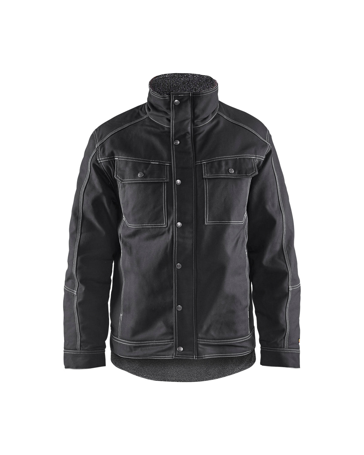 Flint Pile Lined Bomber Jacket - Black
