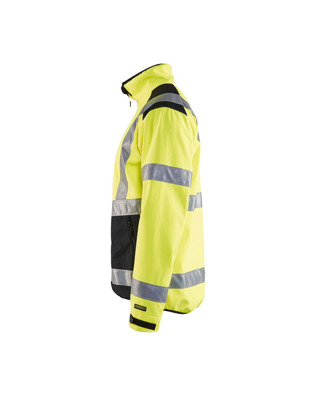 Hi-Vis Softshell Bomber Jacket - Yellow Hi-viz/Black