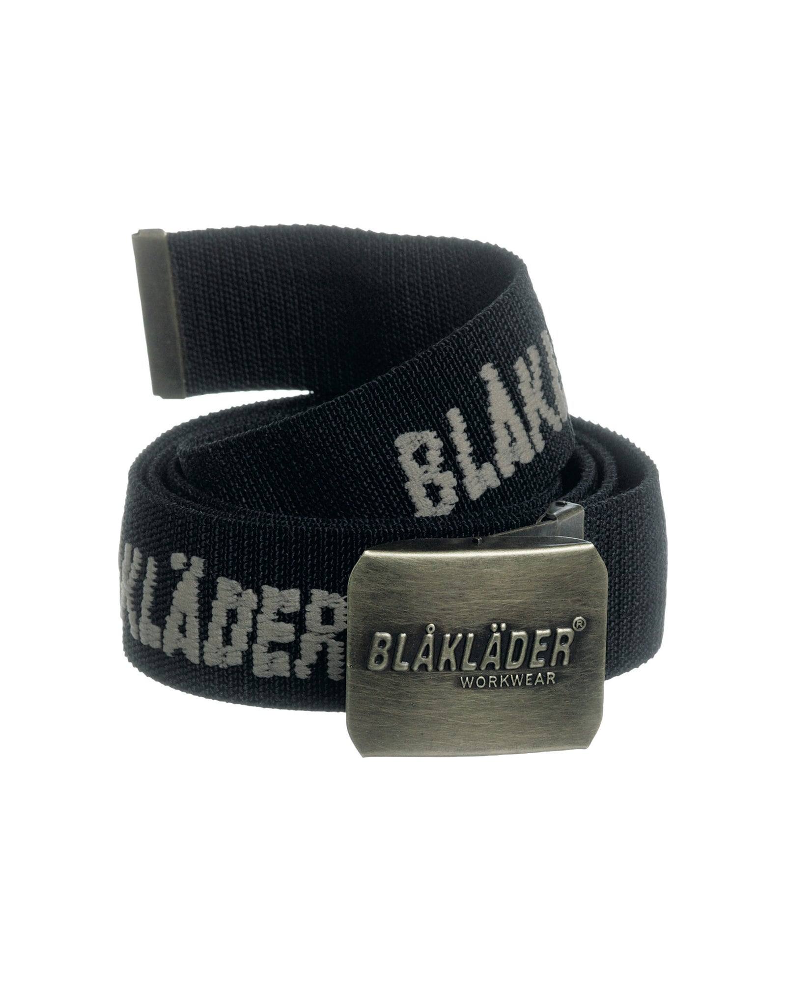 STRETCH WEB BELT - with Embroidered Logo - Black