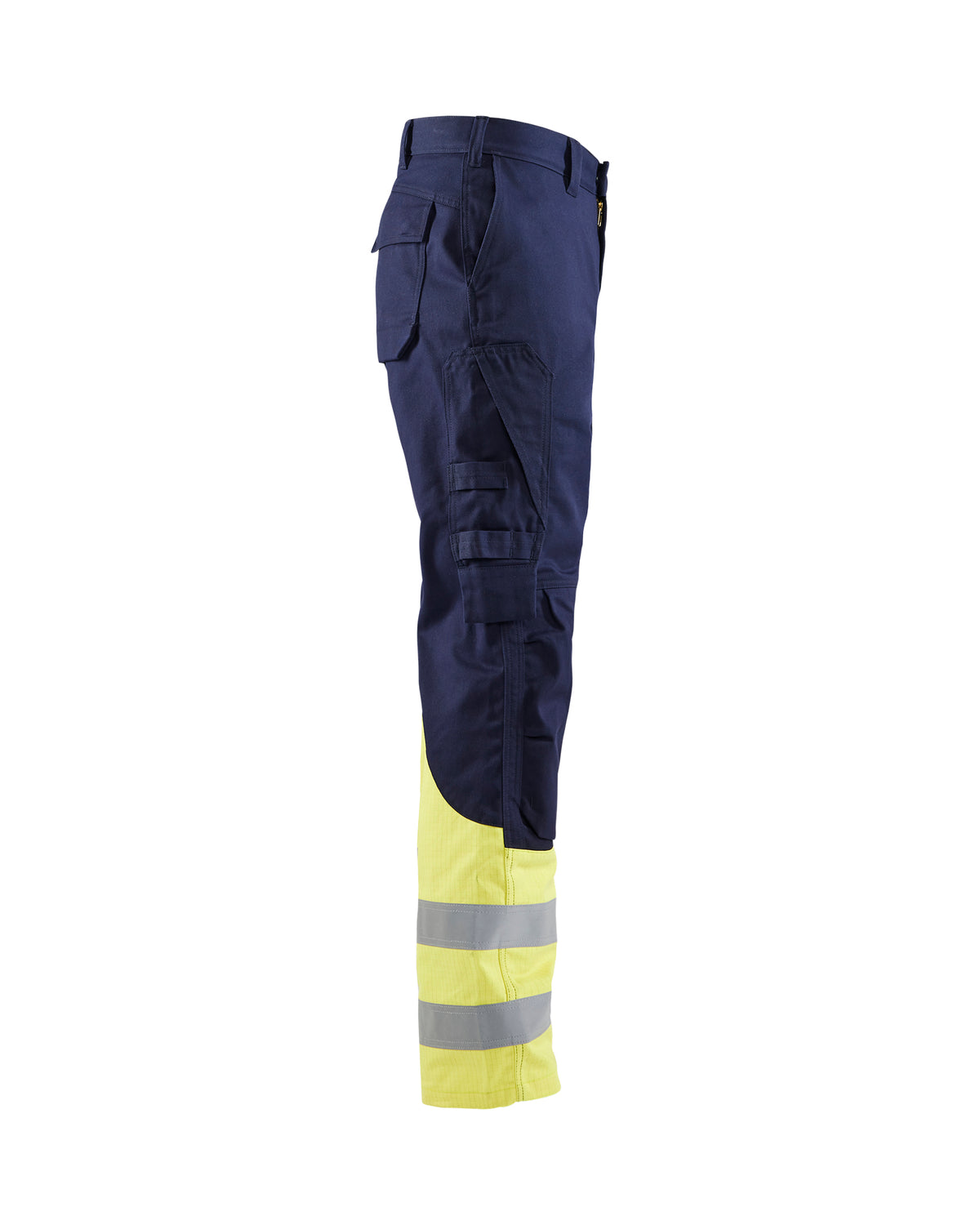 Flame Resistant Visibility Pants - Hi-Vis Yellow / Navy Blue
