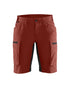 Short Extensible Straus Lite pour Femmes - Rouge ardent/Noir