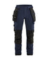 Women's Flux Max 4-Way Stretch Pants- Dark Navy / Black