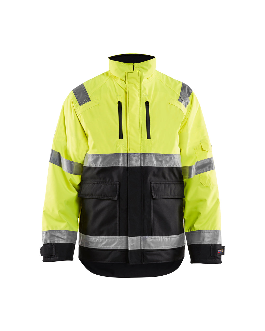 Hi-Vis Winter Bomber Jacket - Yellow Hi-viz/Black