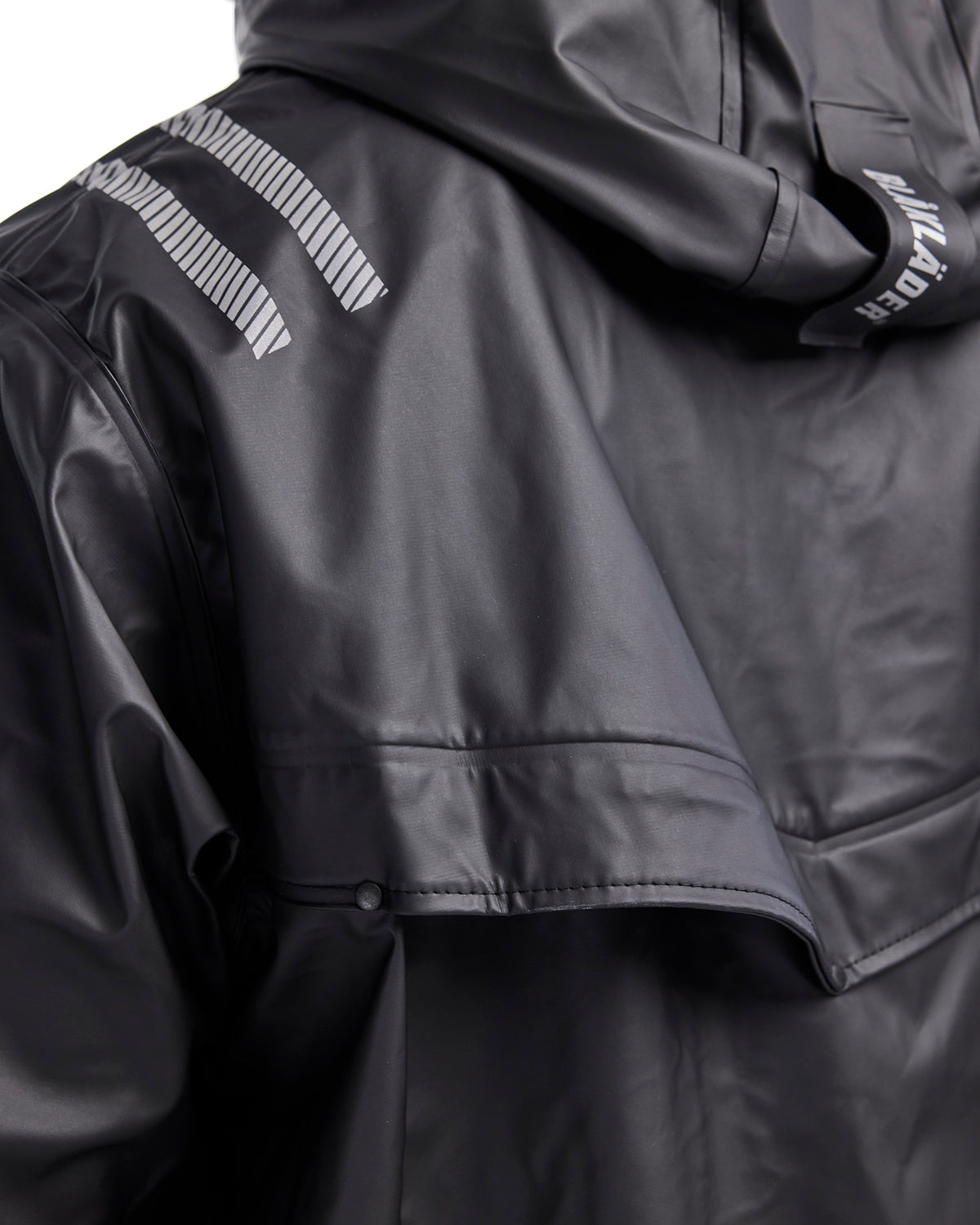 Reflective Rain Jacket - Black