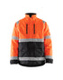 Hi-Vis WInter Bomber Jacket - Orange Hi-viz/Black