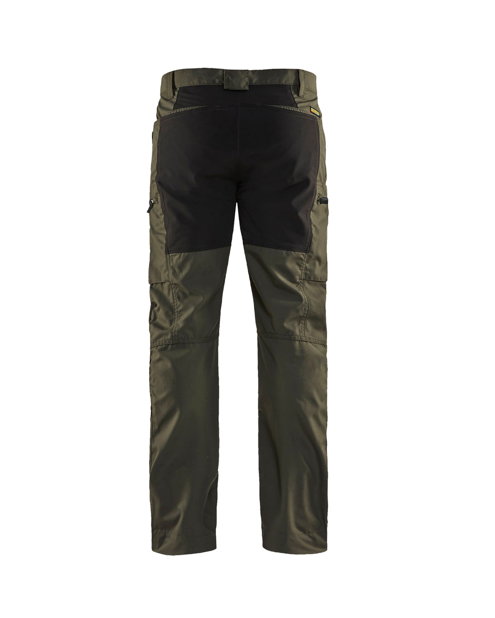 Service Pants with Stretch - Dark olive green /black