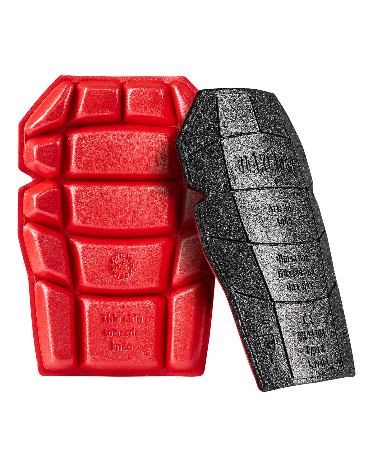 Wide Puncture Resistant Kneepads - Black/Red