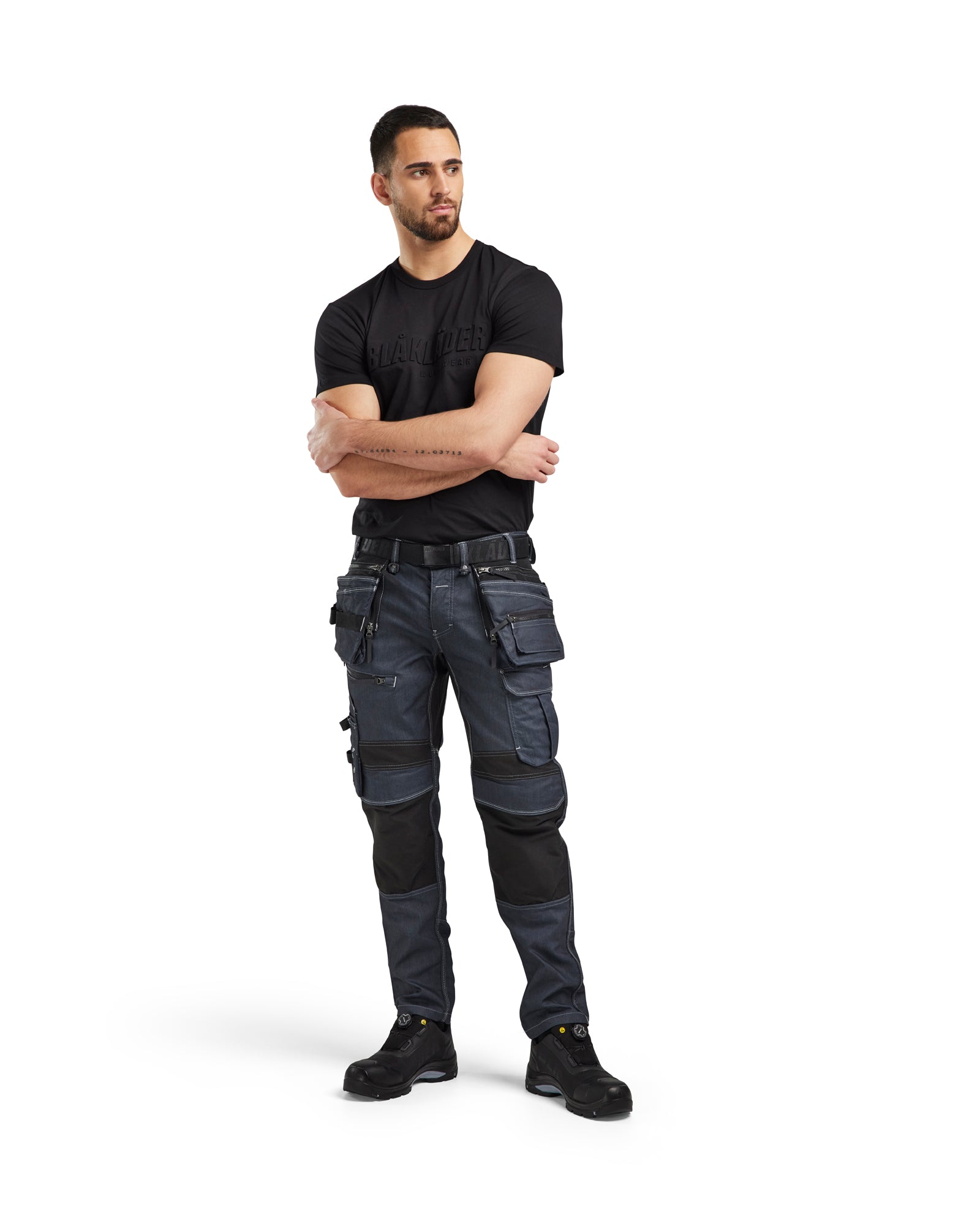 Craftsman trousers stretch X1900 - Navy blue/Black