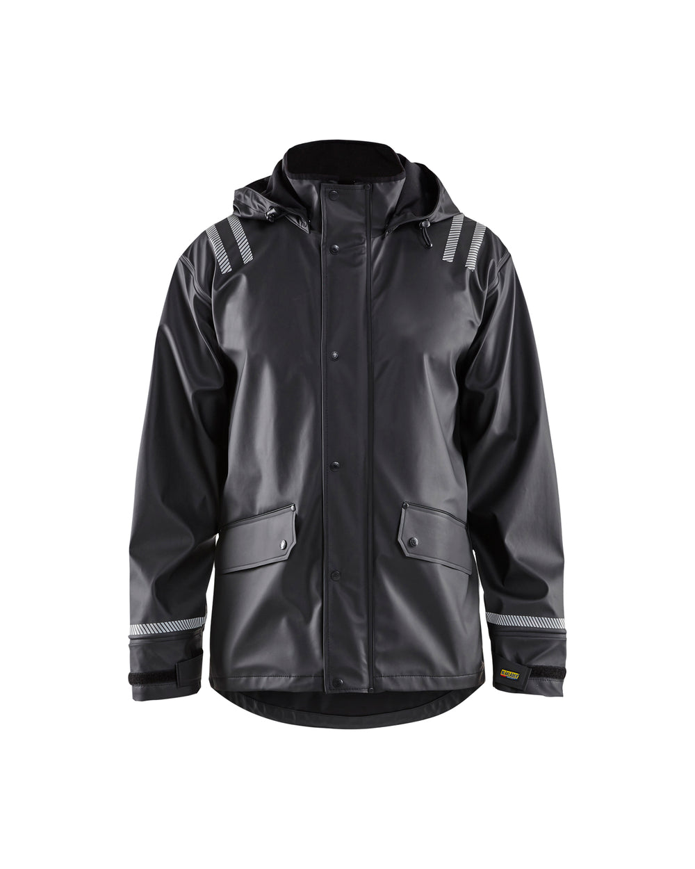 Reflective Rain Jacket - Black