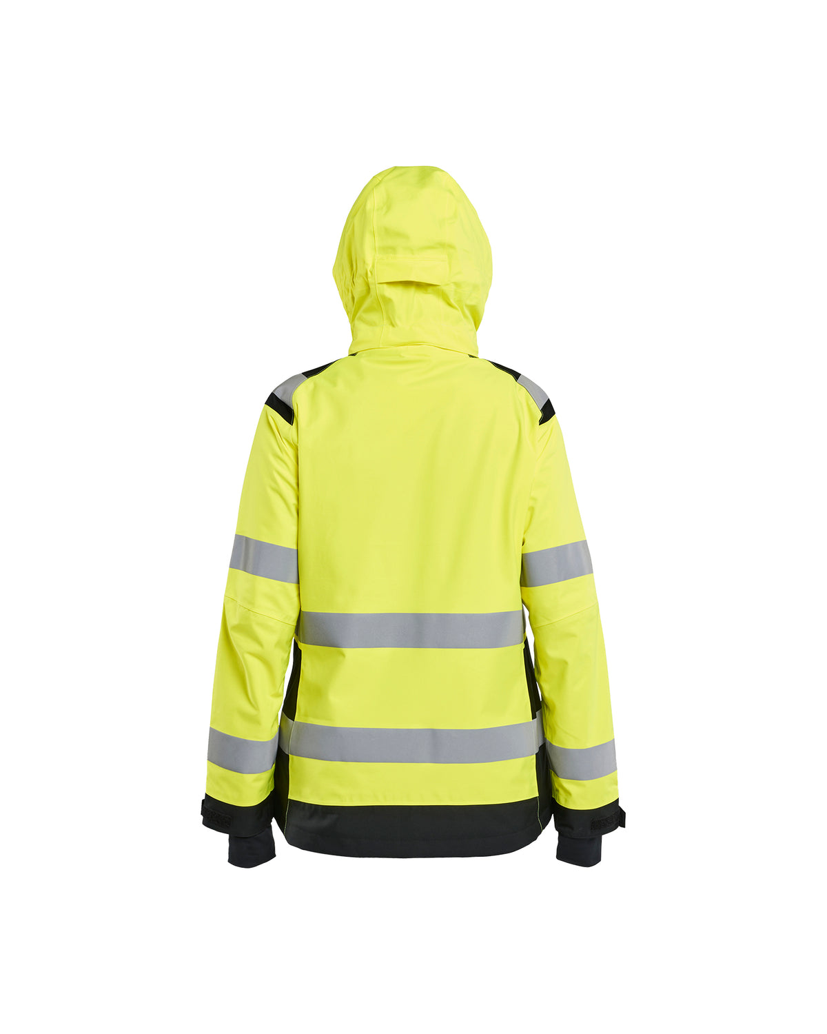 Women's Hi-Vis Premium Shell Jacket - Yellow Hi-viz/Black